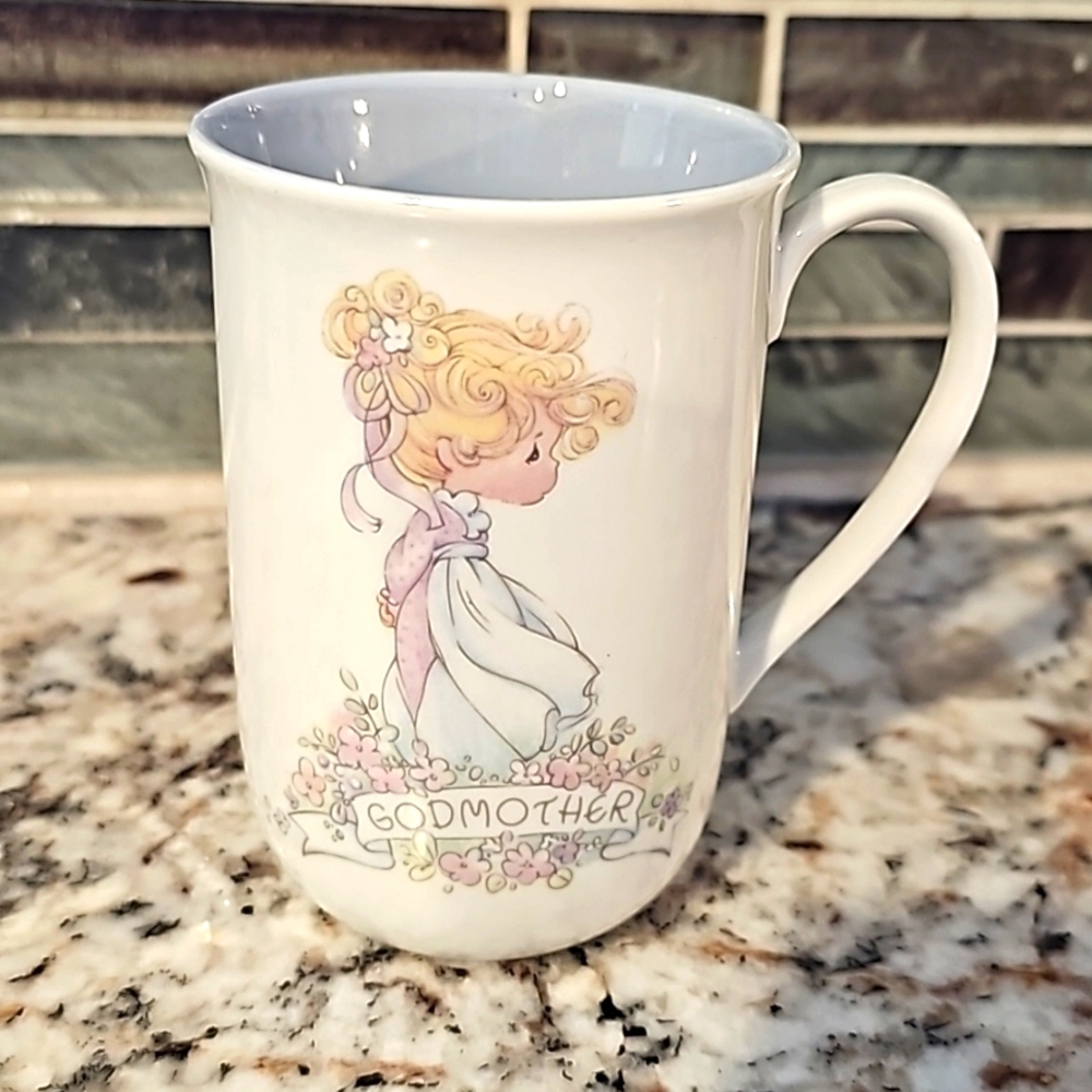 Precious Moments Collection 1991 Samuel J. Butcher Godmother Cup by Enesco